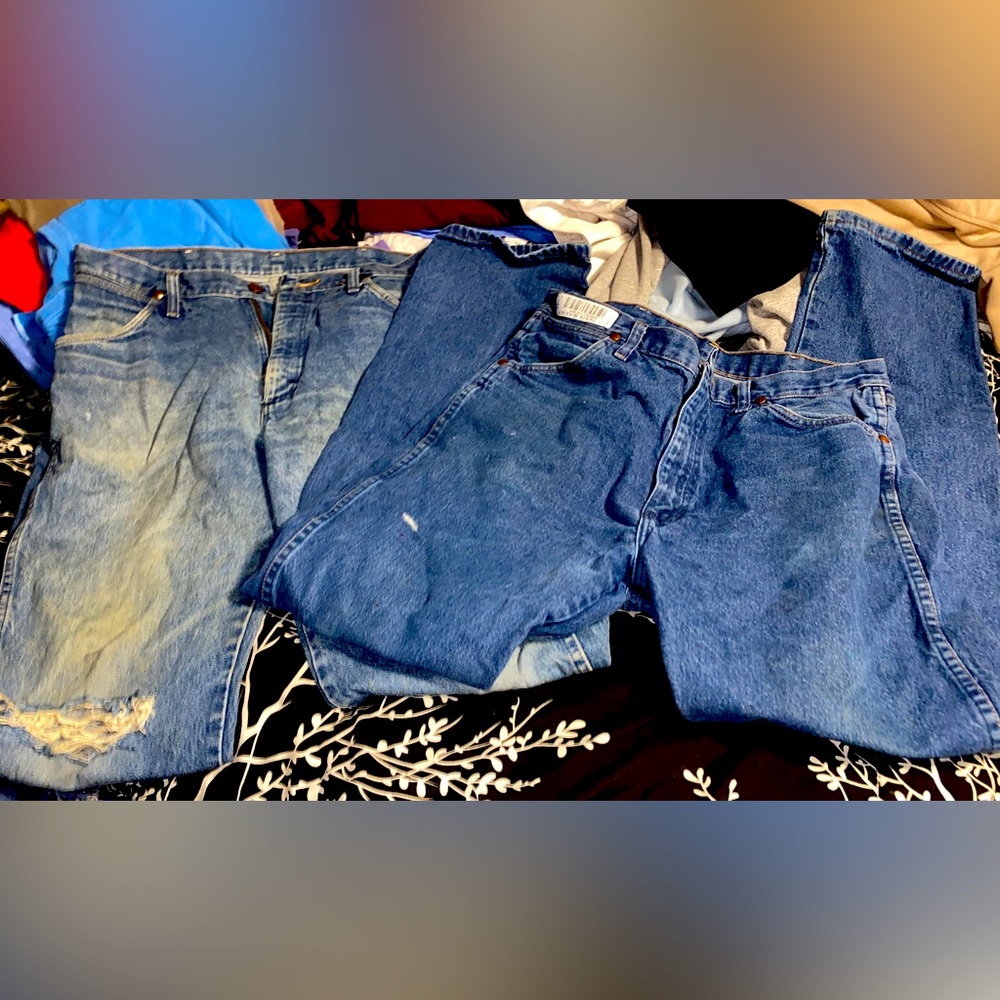 2 Pairs of Vintage Cowboy Cut Wrangler Jeans